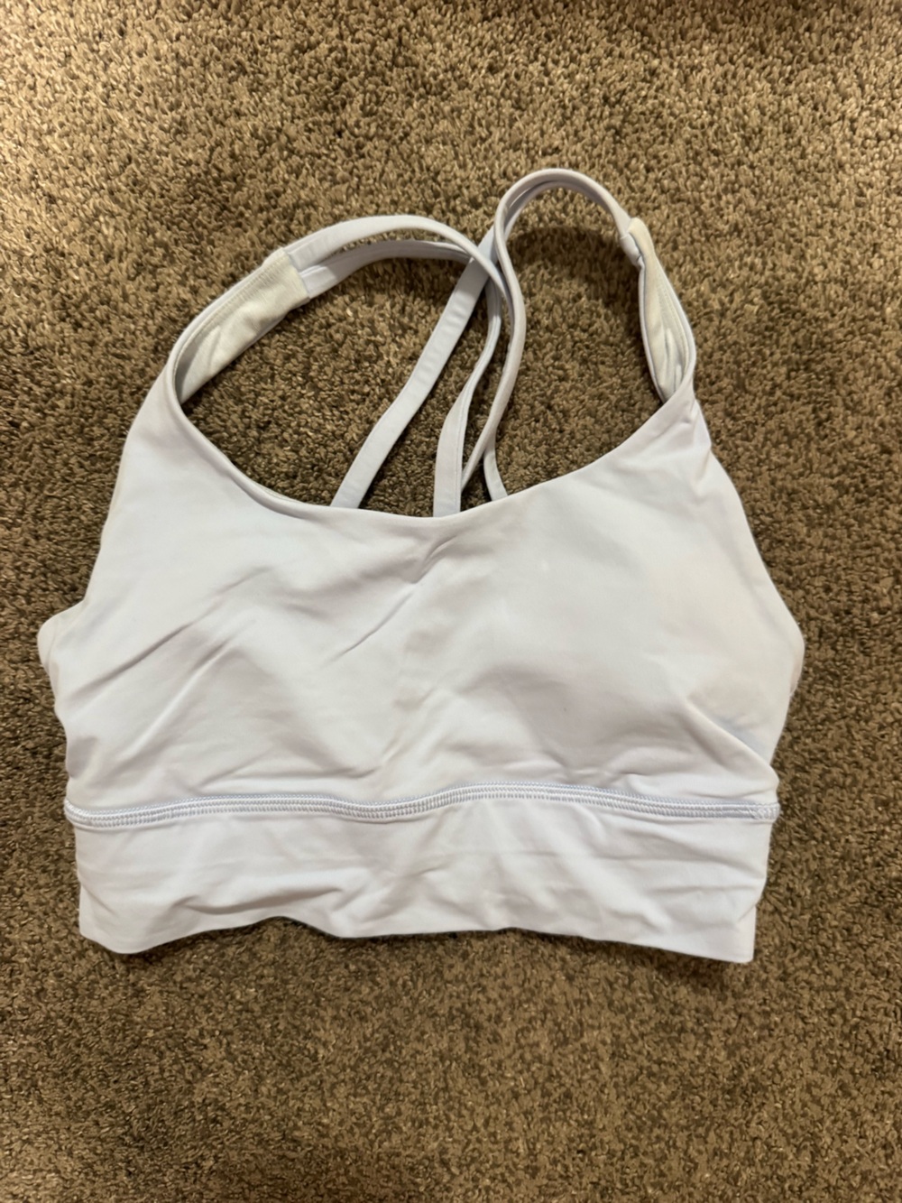 lululemon athletica light blue Strappy Sports Bra